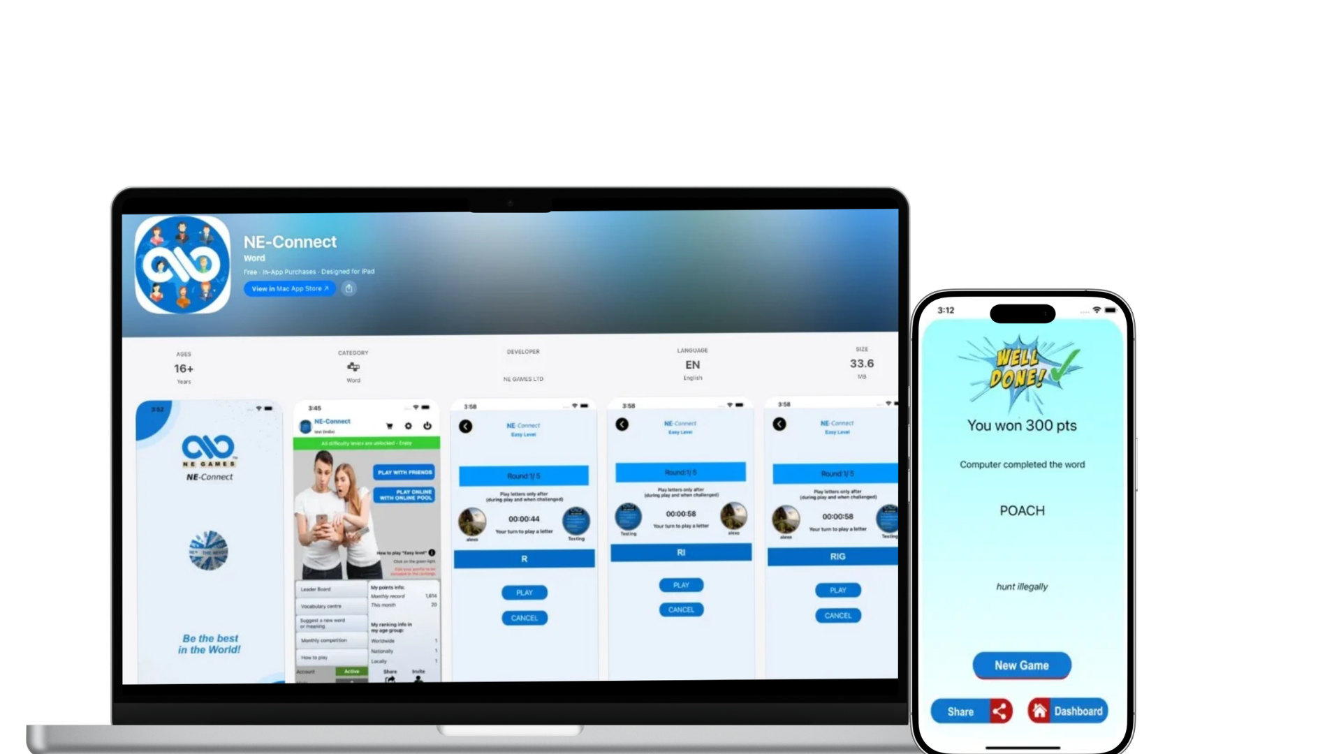 NE Connect: Social Competition Meets Brain-Training
